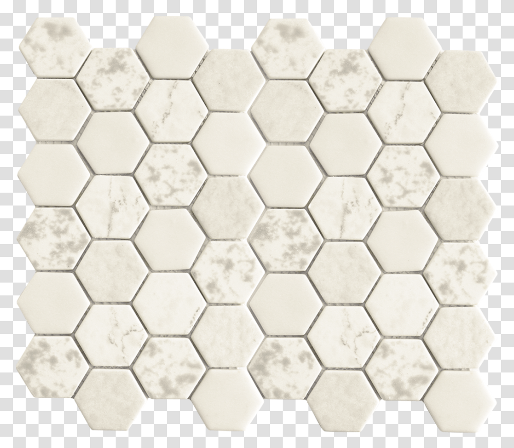 Download Hd Hexagon Glass Tile White Tile, Floor, Soccer Ball, Football, Team Sport Transparent Png
