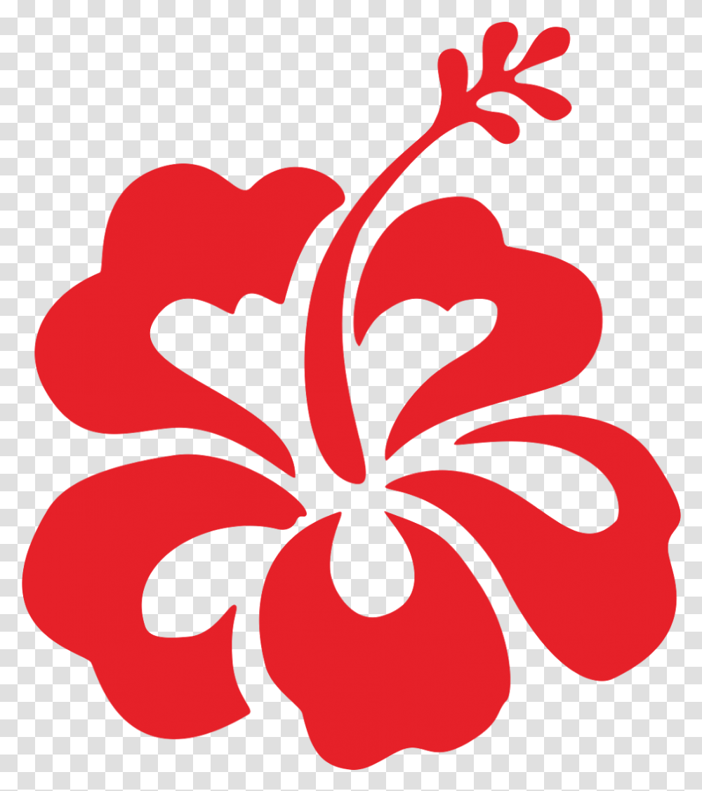 Download Hd Hibiscus Flower Logo Vector Hibiscus Flower Logo, Plant, Blossom, Petal, Maroon Transparent Png