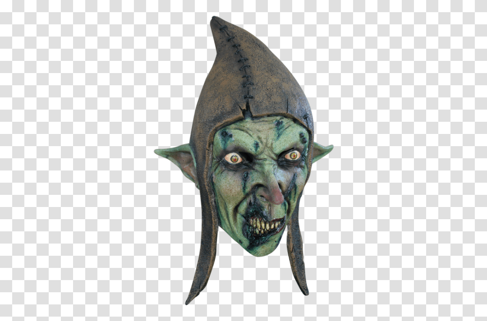 Download Hd Hobgoblin Mask Goblin Mask Costume Goblins Halloween Cartoon, Skin, Head, Alien, Sculpture Transparent Png