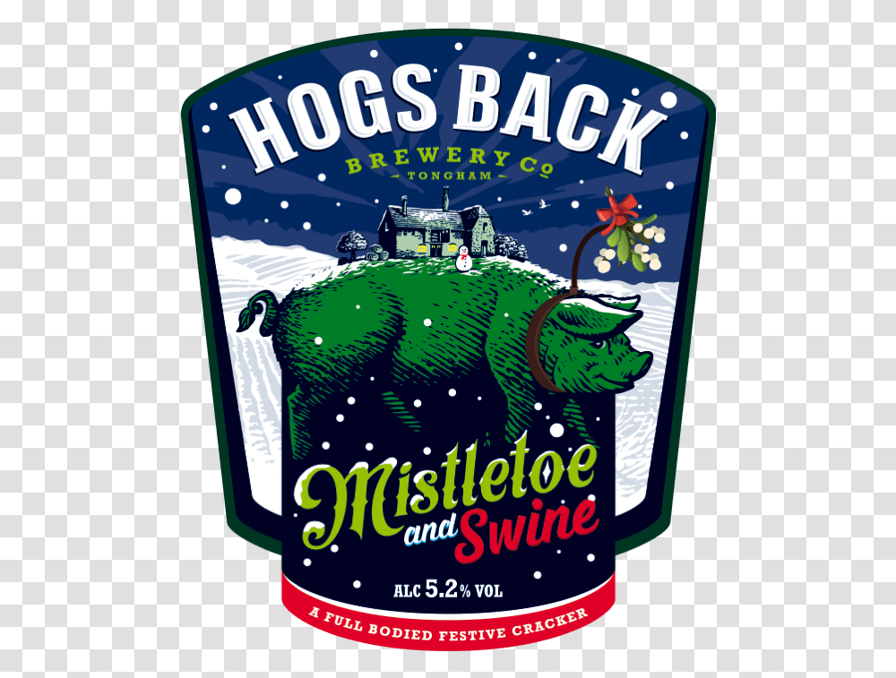 Download Hd Hogs Back Mistletoe And Swine Christmas Ales Uk, Poster, Advertisement, Flyer, Paper Transparent Png