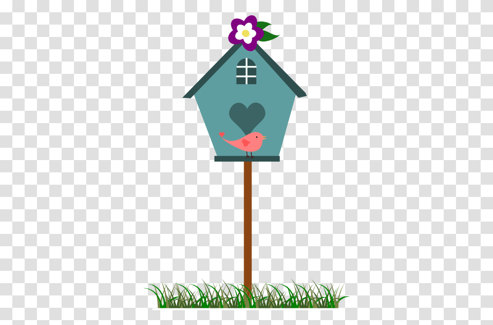 Download Hd Home Clipart Buildings Bird House Clipart Clip Art Bird House, Light, Cross, Symbol, Flare Transparent Png