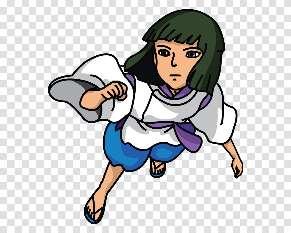 Download Hd How To Draw Haku From Spirited Away Anime Easy Spirited Away Haku Drawing, Person, Human, Judo, Martial Arts Transparent Png