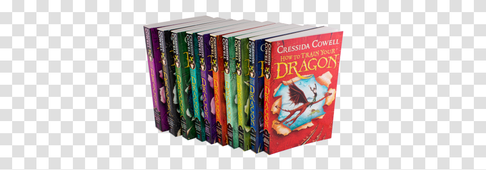 Download Hd How To Train Your Dragon Collection 10 Books Box Book Cover, Novel, Dvd, Disk Transparent Png