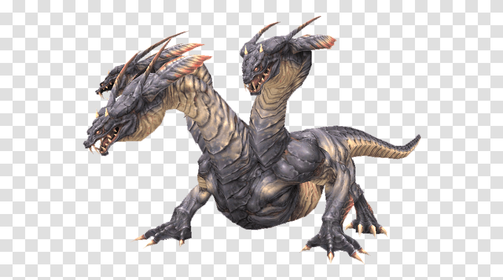 Download Hd Hydra 1 Hydra Final Fantasy Dragon Chimera, Dinosaur, Reptile, Animal, Person Transparent Png