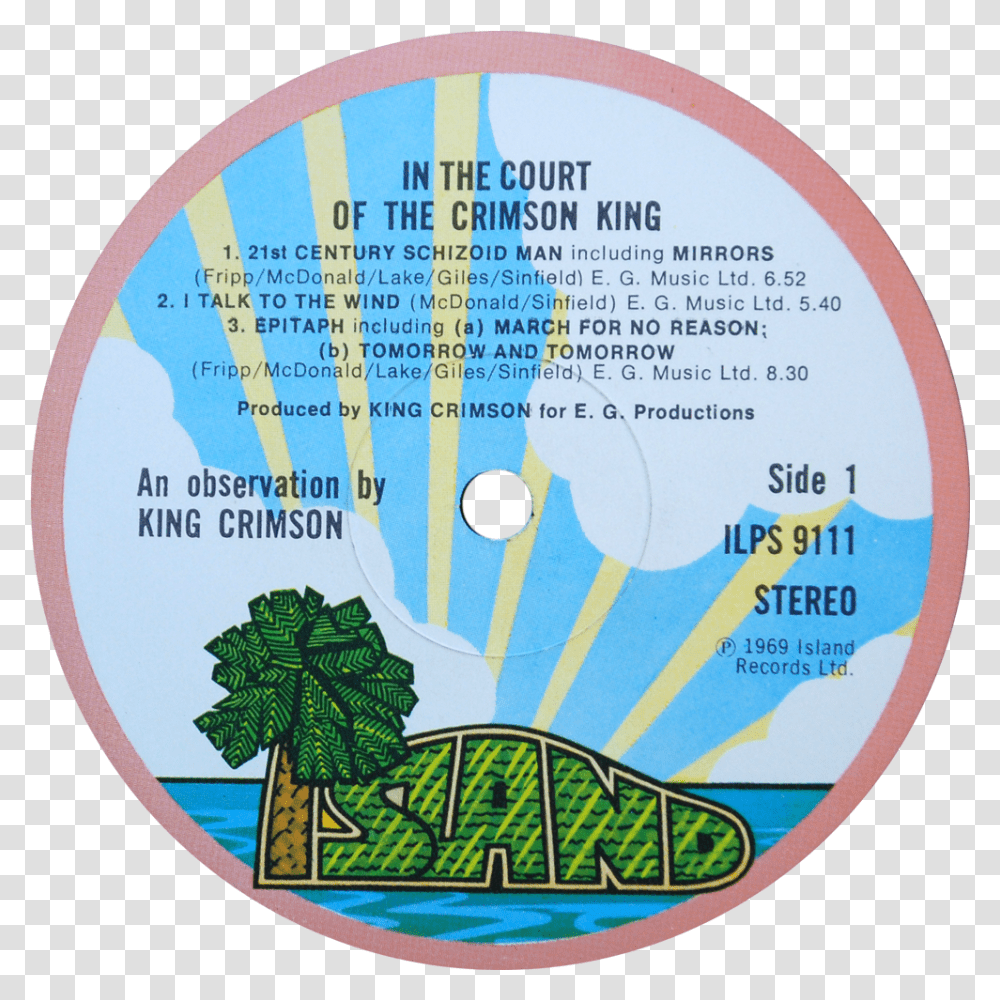 Download Hd Ilps 9111 King Crimson Roxy Music For Your Pleasure Vinyl, Label, Text, Disk, Dvd Transparent Png