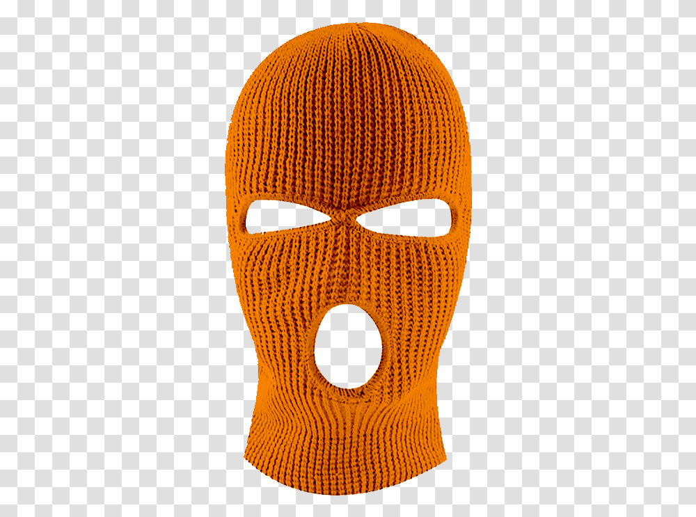 Download Hd Image Of Orange Got Exquis Ski Mask Balaclava Yellow Ski Mask, Rug, Pillow, Cushion Transparent Png