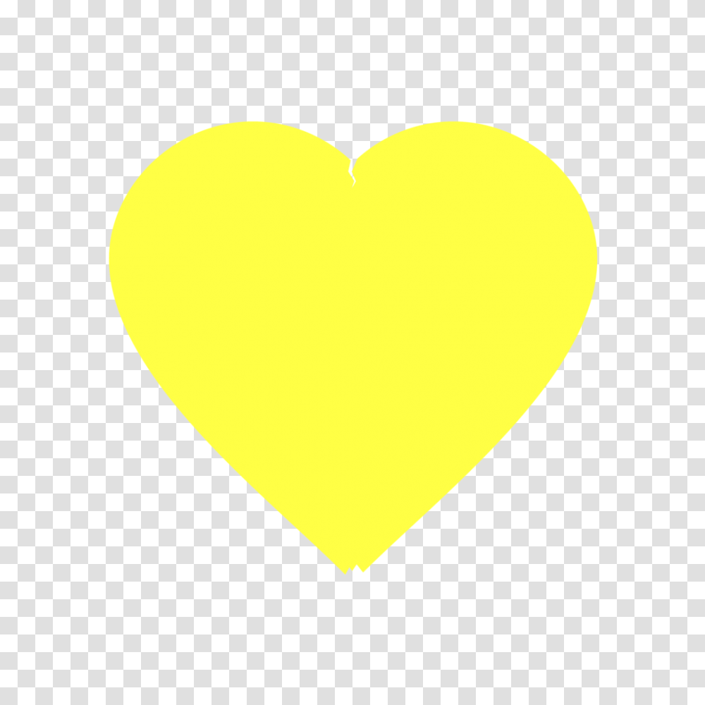 Download Hd Image Report Discord Heart Emoji Yellow Large Heart, Tennis Ball, Sport, Sports, Pillow Transparent Png