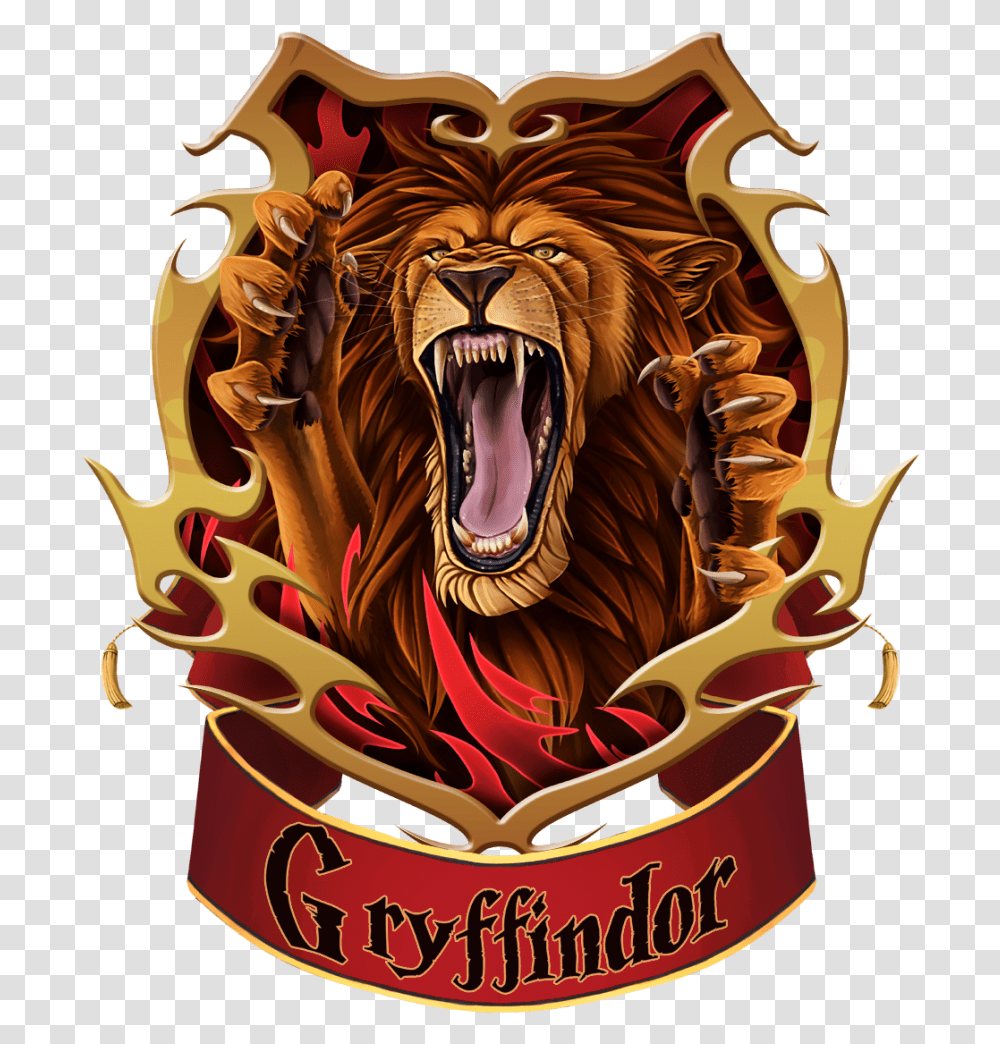 Download Hd Image Result For Gryffindor Gryffindor Logo, Mammal, Animal, Wildlife, Lion Transparent Png