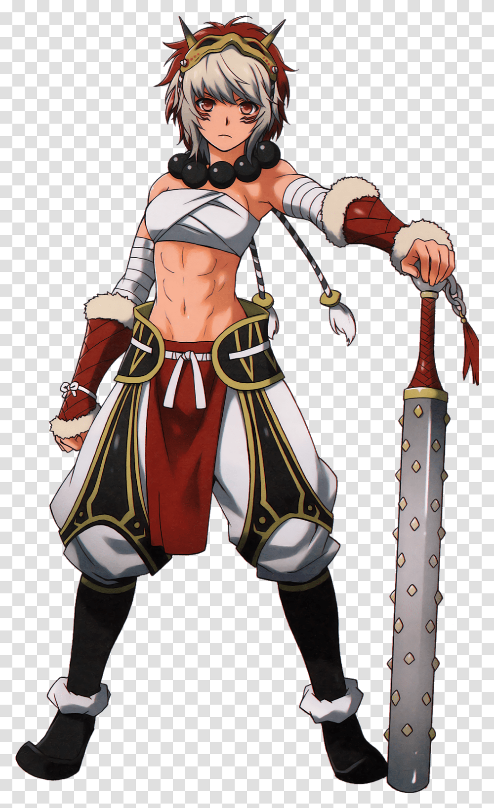 Download Hd Invasion Clipart Barbarian Tribe Rinkah Fire Fire Emblem Fates Rinkah, Person, Costume, Ninja, Clothing Transparent Png