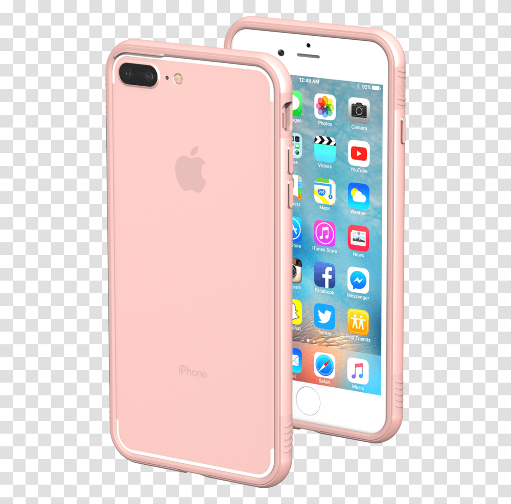 Download Hd Iphone 8 Plus Rose Gold Image Rose Iphone 8 Plus, Mobile Phone, Electronics Transparent Png