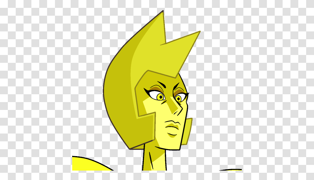 Download Hd It Looks Like A Battle Helmet Yellow Diamond Steven Universe Yellow Diamond Face, Graphics, Art, Plant, Light Transparent Png