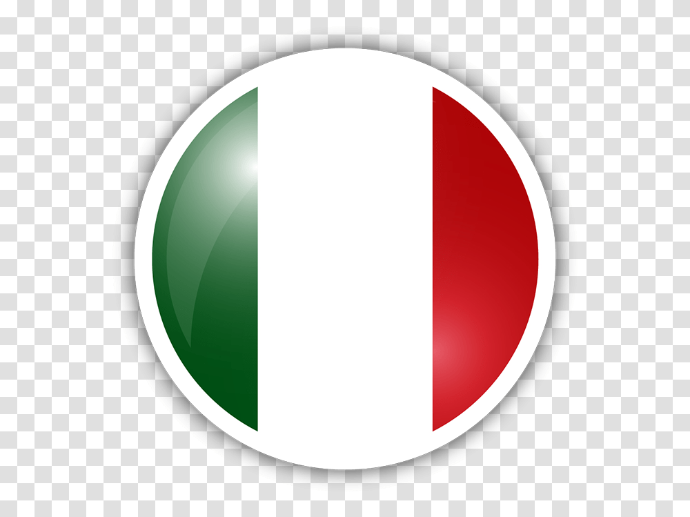 Download Hd Italy Flag Circle Sticker Italy Flag Circle, Symbol, Logo, Trademark, Sign Transparent Png