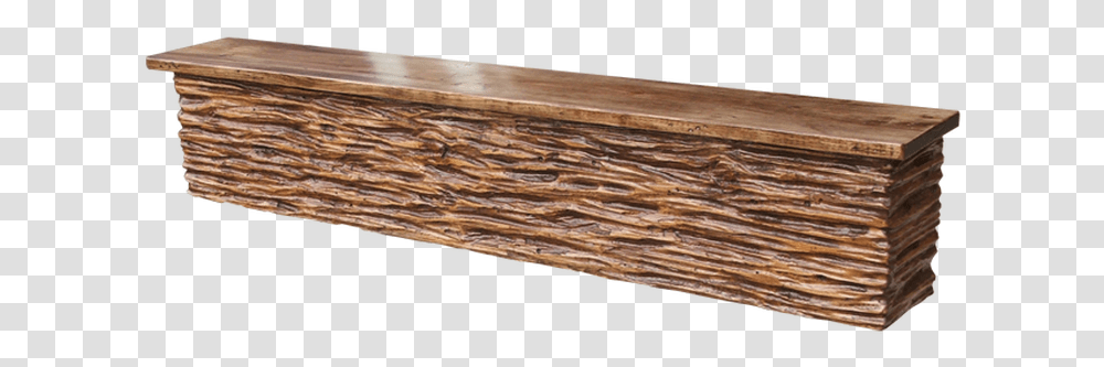 Download Hd Item Tbbws Treebark Beam Mantel With Shelf Plywood, Tabletop, Furniture, Rug, Lumber Transparent Png