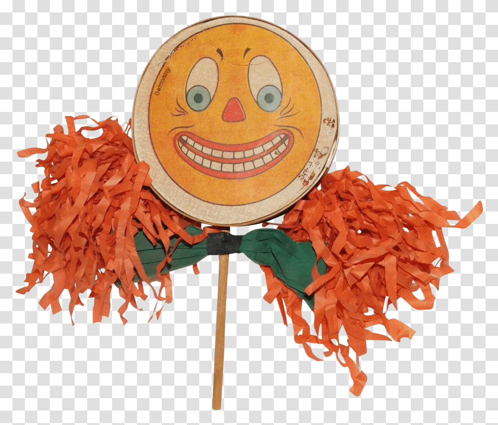 Download Hd Jack O' Lantern Larger Size Clown Face Halloween Craft, Pinata, Toy, Hat, Clothing Transparent Png