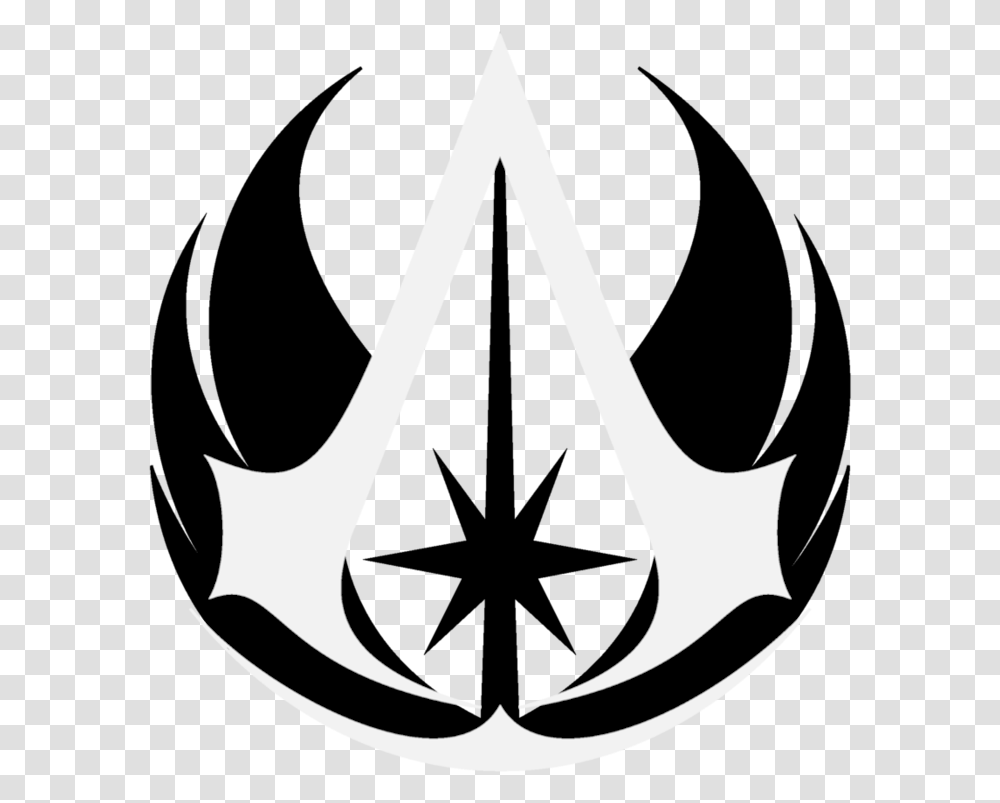 Download Hd Jedi Order Logo Star Wars The Clone Wars Star Wars Jedi Symbol, Axe, Tool, Stencil, Emblem Transparent Png