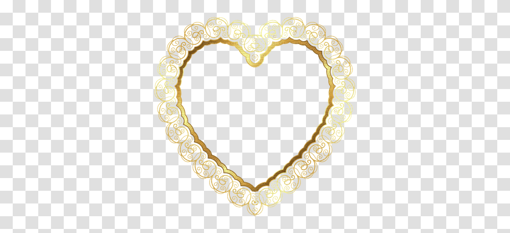 Download Hd Kaz Creations Deco Border Heart Love Gold Frames Background Gold Border, Bracelet, Jewelry, Accessories, Accessory Transparent Png