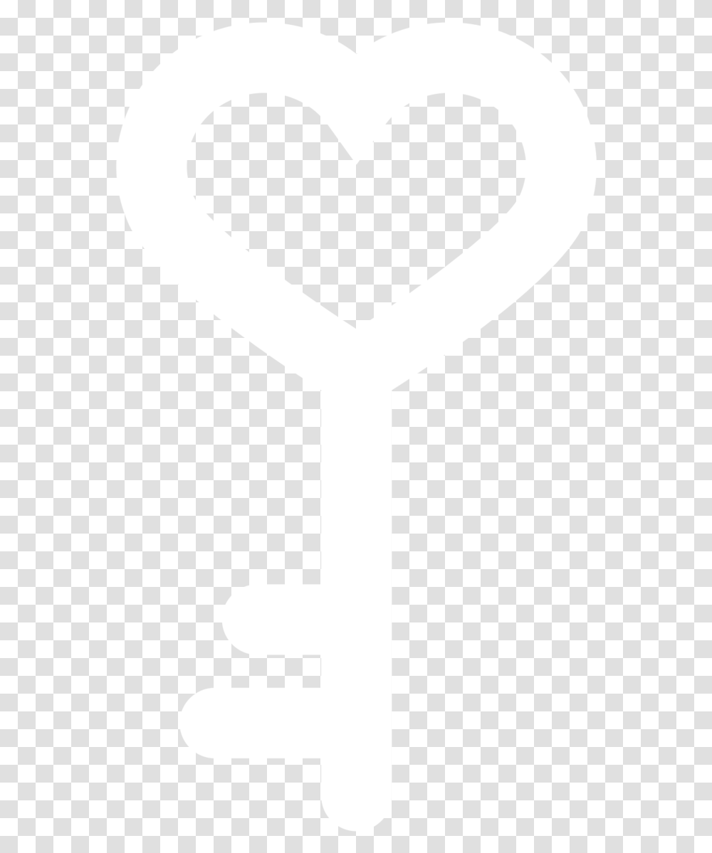 Download Hd Key White Heart Key Image Key Heart White, Cross, Symbol, Hand, Tool Transparent Png