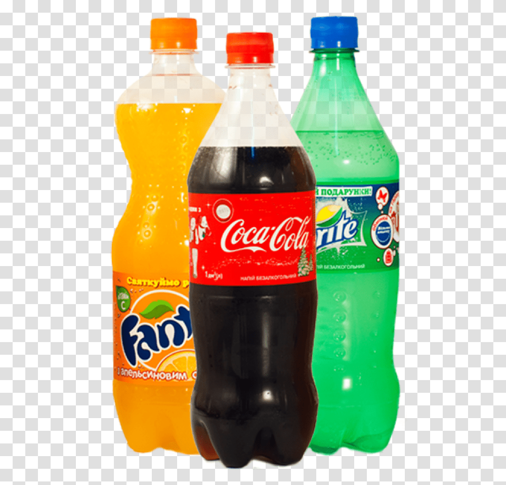 Download Hd Kola Fanta Coca Cola Fanta Sprite, Pop Bottle, Beverage, Drink, Soda Transparent Png