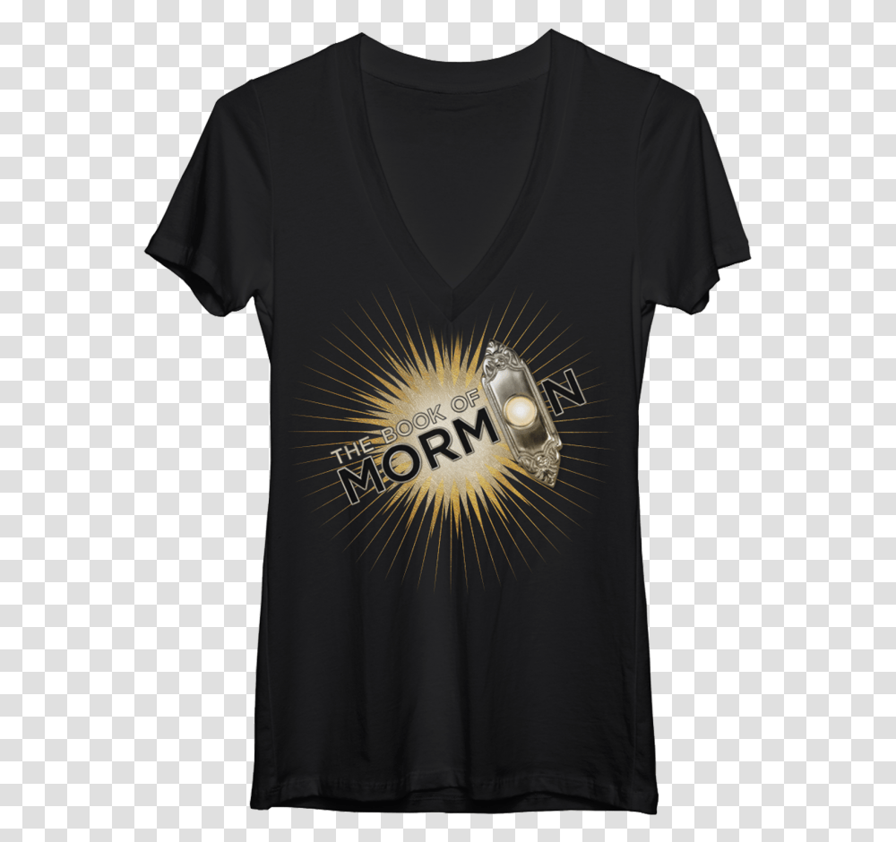 Download Hd Ladies Logo V Neck T Shirt Book Of Mormon Book Of Mormon Musical, Clothing, Apparel, T-Shirt Transparent Png