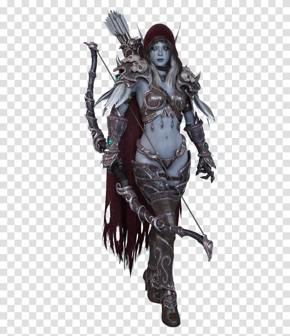 Download Hd Lady Sylvanas Windrunner Sylvanas, Person, Human, Armor, Knight Transparent Png