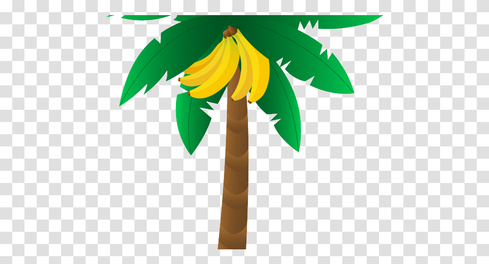 Download Hd Leaf Clipart Banana Tree Banana Banana Drawing Easy In Tree, Plant, Palm Tree, Arecaceae, Flower Transparent Png