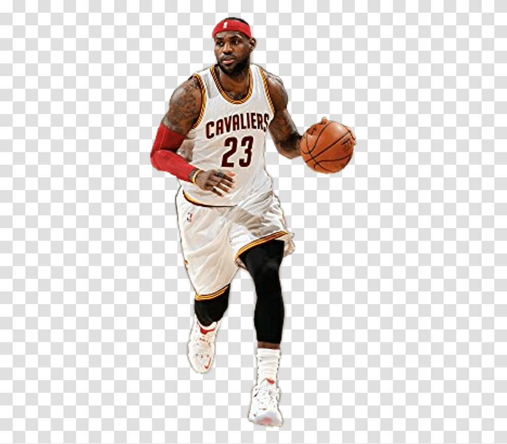 Download Hd Lebronjames Lebron Cavs Cleveland Wall Decal Basketball Player, People, Person, Team Sport, Clothing Transparent Png