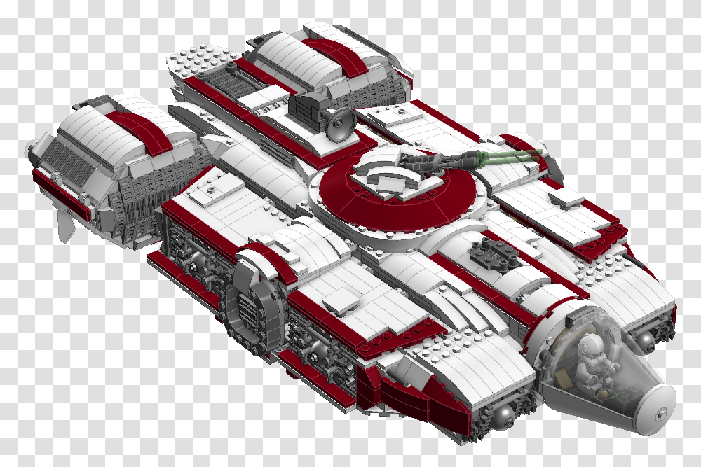 Download Hd Lego Star Wars Yt 130 Light Freighter Lego Lego Star Wars Ideas, Spaceship, Aircraft, Vehicle, Transportation Transparent Png
