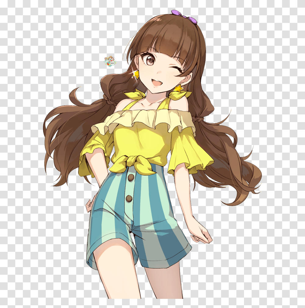 Download Hd Lemoa Lemons Cute Anime Girl Render Cartoon Girl Anime Cute, Costume, Manga, Comics, Book Transparent Png