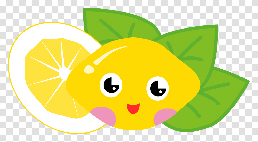 Download Hd Lemon And Lime Source Cartoon Lemons Lemon Cute, Graphics, Plant, Food, Citrus Fruit Transparent Png