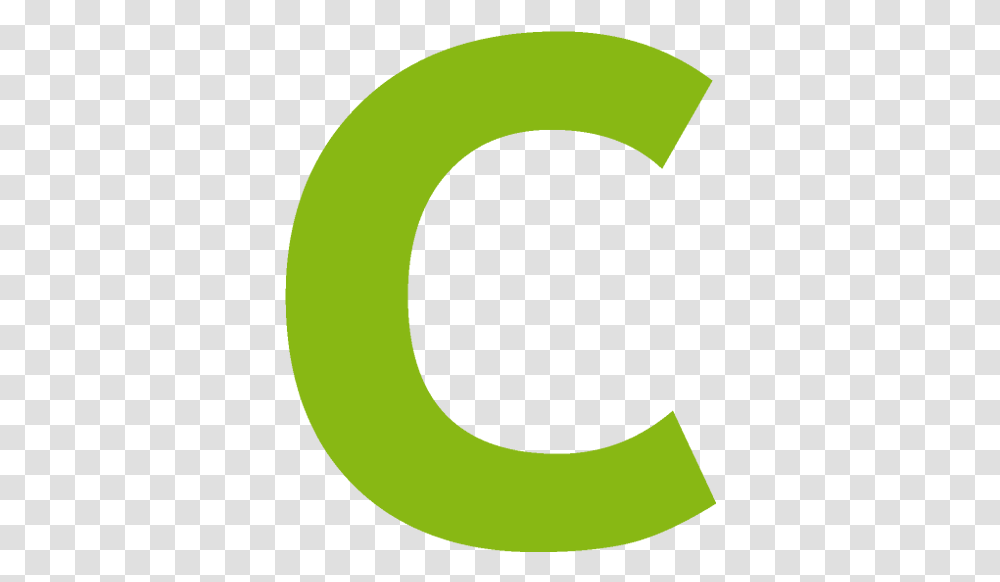 Download Hd Letter C Logo Letter C Green Circle, Number, Symbol, Text, Tennis Ball Transparent Png