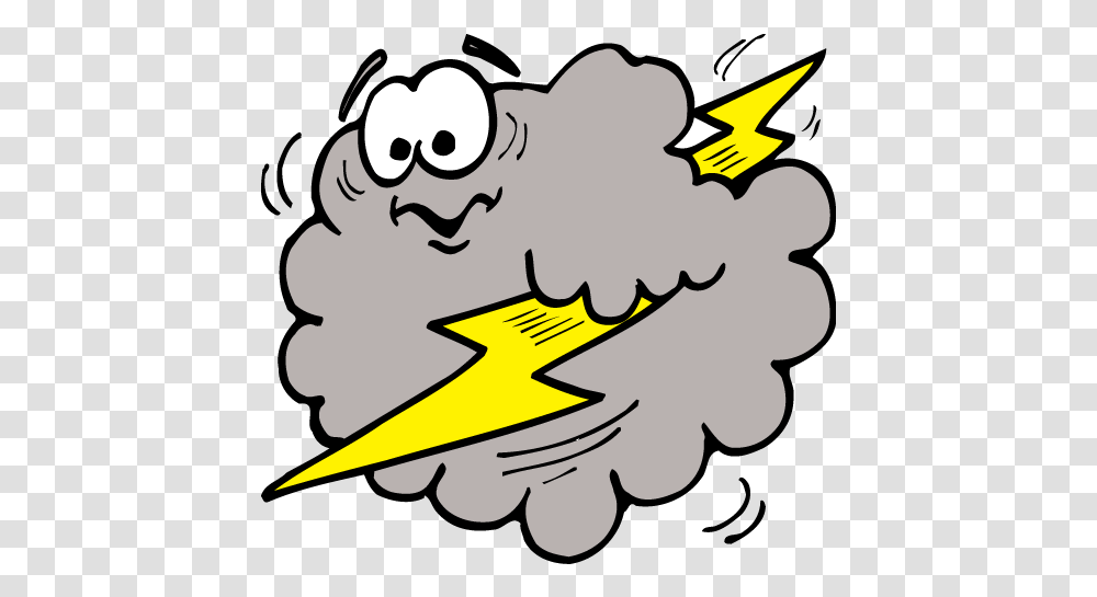 Download Hd Lightning Cloud Clipart Cloud With Lightning Cloud Lightning Clipart, Hand, Symbol, Outdoors, Graphics Transparent Png