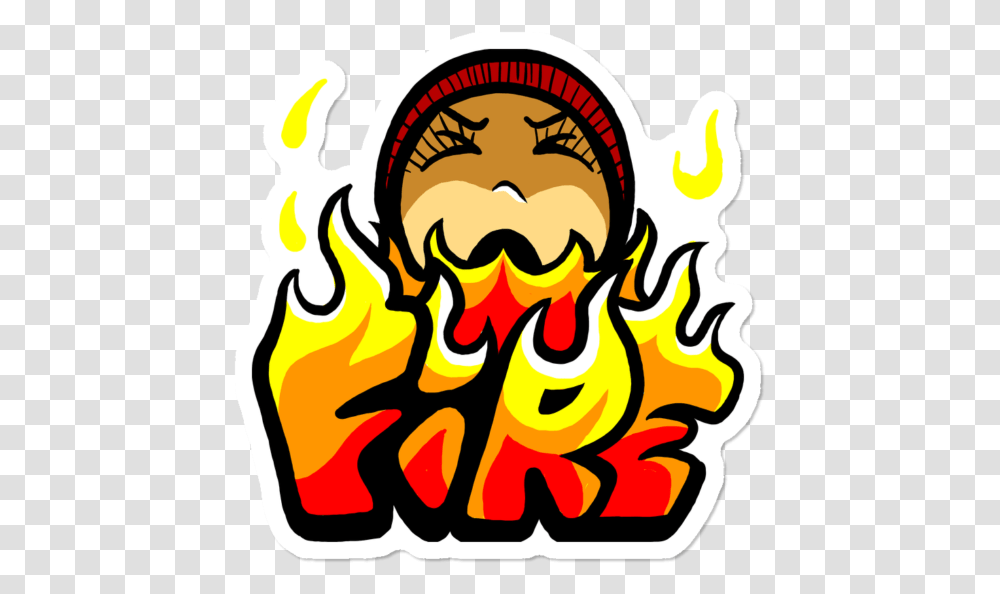 Download Hd Lil Squirt Spits Fire Image Clip Art, Text, Flame, Label, Symbol Transparent Png