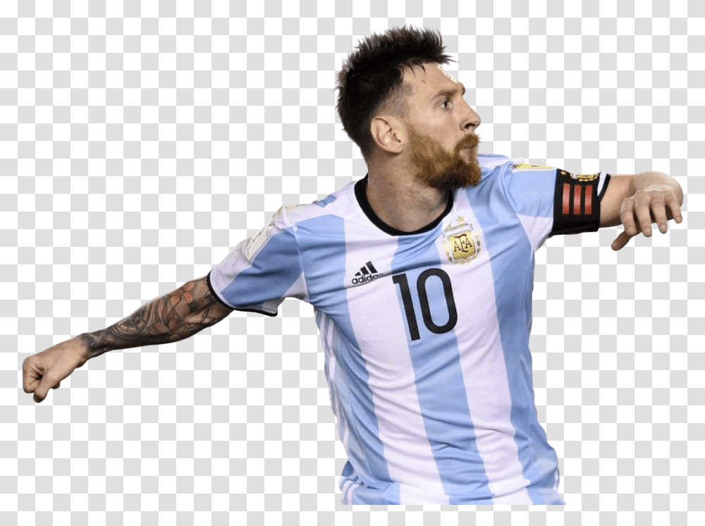 Download Hd Lionel Football Render Argentina Leo Messi, Clothing, Person, Shirt, Sphere Transparent Png