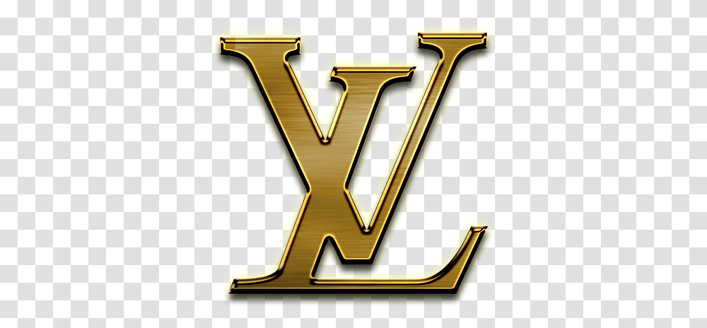 Download Hd Louis Vuitton Logo Gold Gold Louis Vuitton Logo, Text, Alphabet Transparent Png