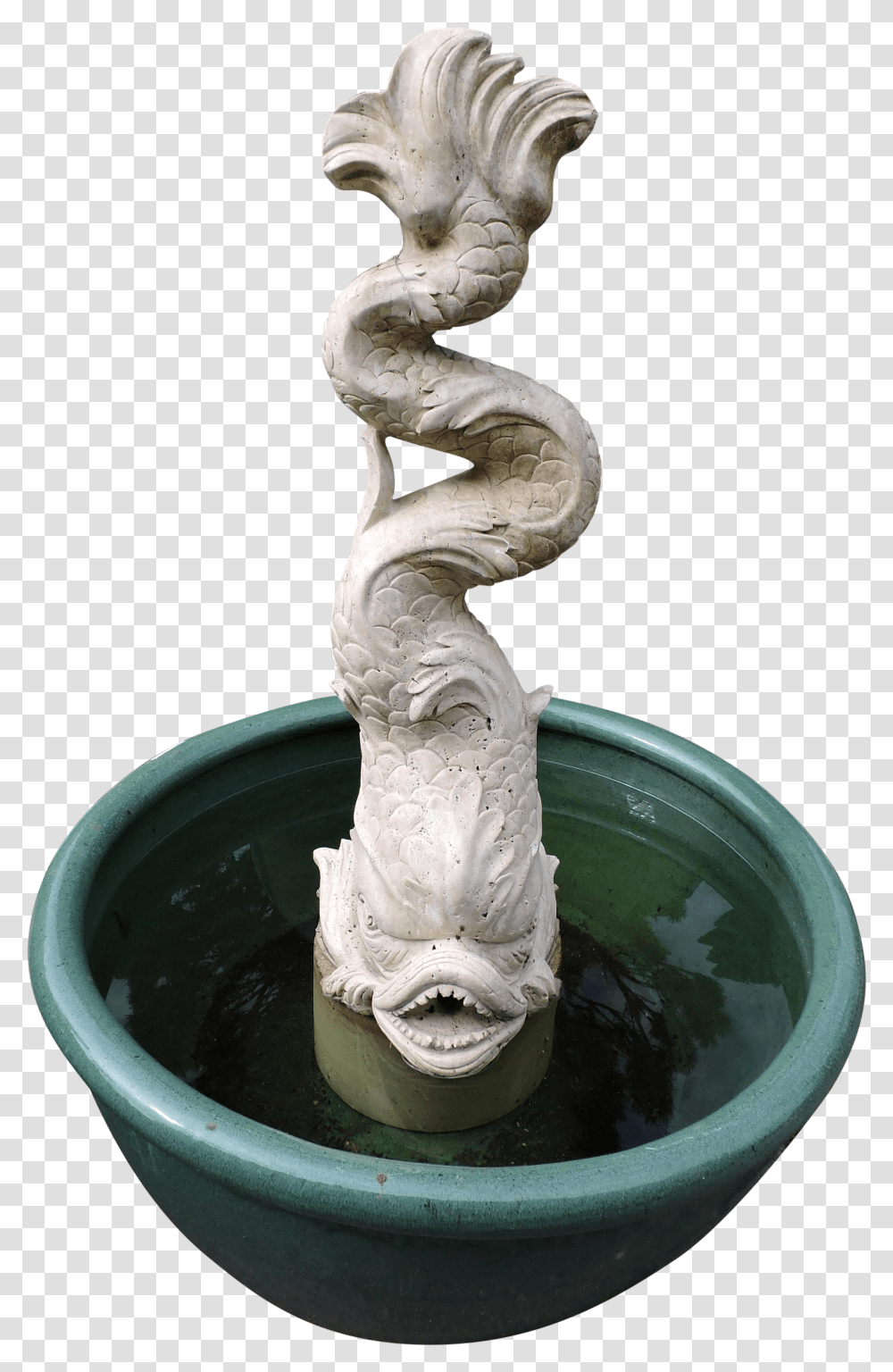 Download Hd Lovely Travertine Marble Sea Serpent Water Fountain Transparent Png