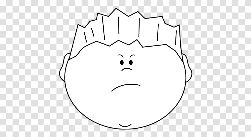 Download Hd Mad Face Angry Clip Art Clipart Sad Cartoon, Snowman, Nature, Stencil, Soccer Ball Transparent Png