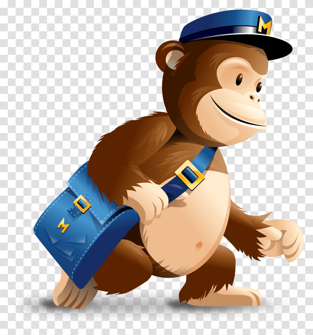 Download Hd Mailchimp Mailchimp Monkey, Animal, Mammal, Harness, Toy Transparent Png