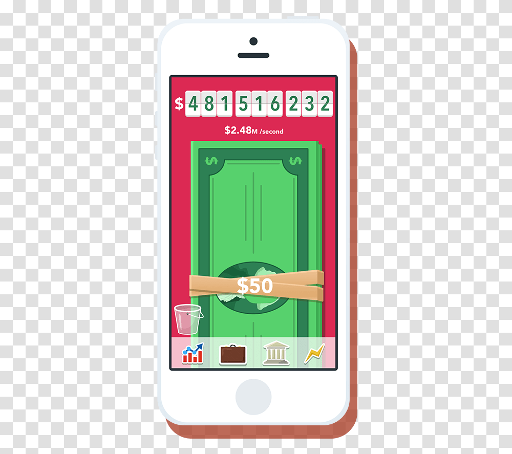 Download Hd Make It Rain The Love Of Money Make It Rain App, Green, Mobile Phone, Electronics, Cell Phone Transparent Png