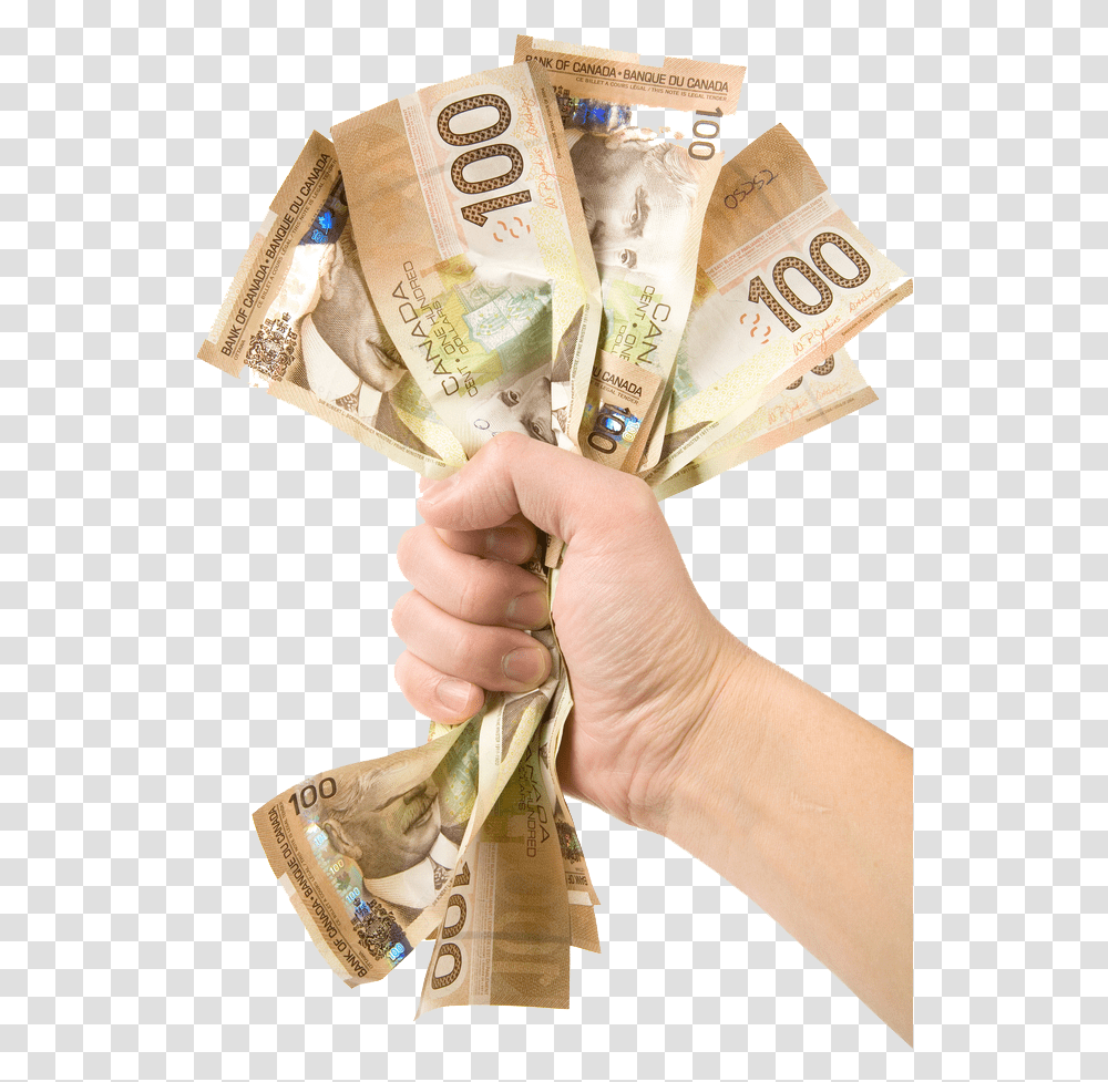 Download Hd Make Money Of Your Old Car Canadian Money Hand Canadian Money, Person, Human, Dollar, Finger Transparent Png