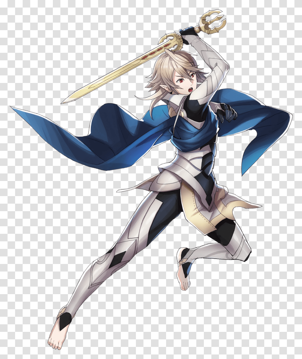 Download Hd Male Corrin Fight Corrin Fire Emblem Heroes Corrin Fire Emblem Male, Manga, Comics, Book, Person Transparent Png