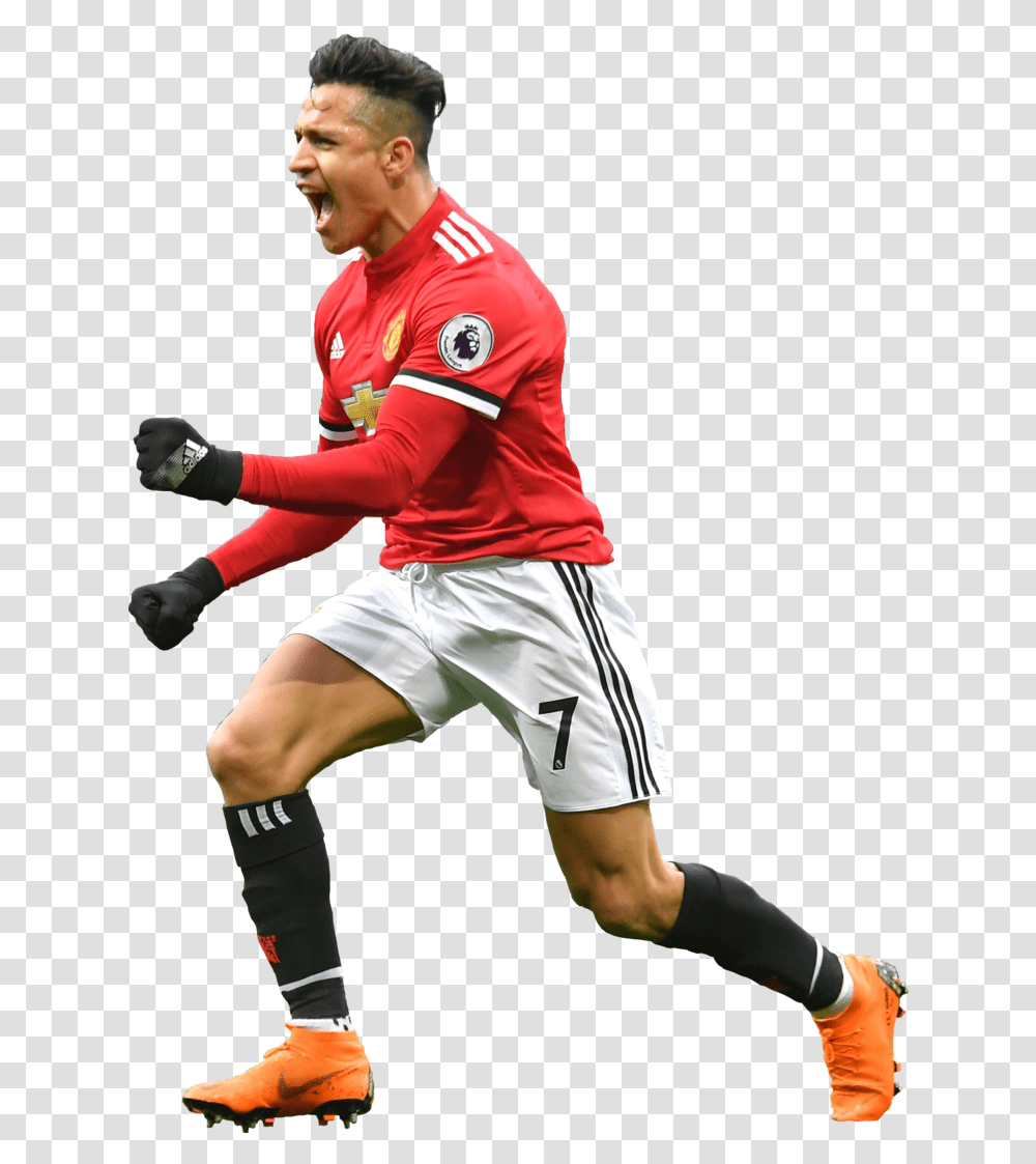Download Hd Manchester United Football Alexis Sanchez Manchester United, Person, People, Team Sport, Clothing Transparent Png