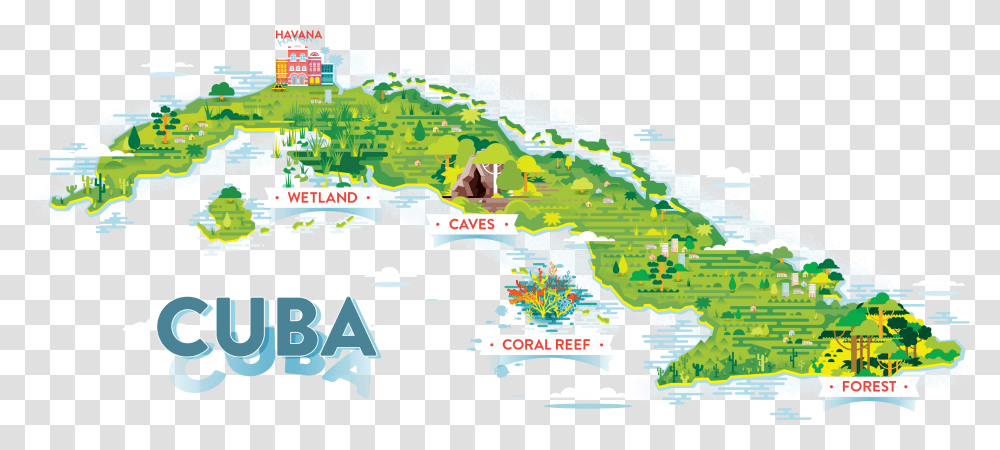 Download Hd Map Of Cuba Animals In Cuba Map Map Of Cuba Hd, Water, Diagram, Nature, Plot Transparent Png