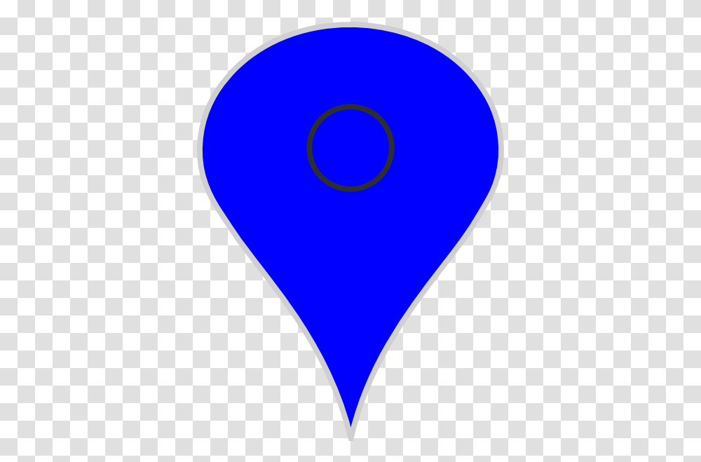 Download Hd Map Pointer Blu Blue Heart Clipart Vertical, Plectrum, Pillow, Cushion, Label Transparent Png