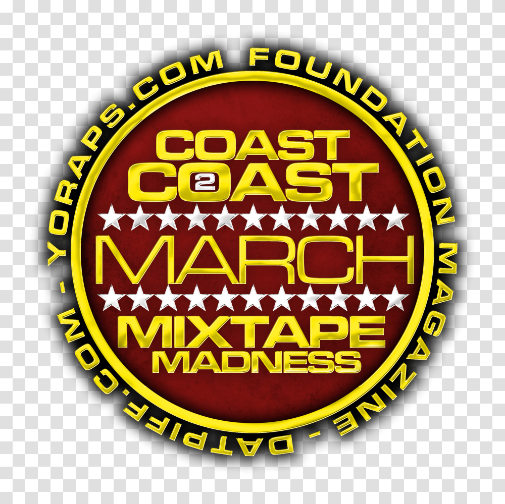 Download Hd March Madness Logologo Circle Coast 2 Coast Mixtapes, Symbol, Trademark, Text, Badge Transparent Png