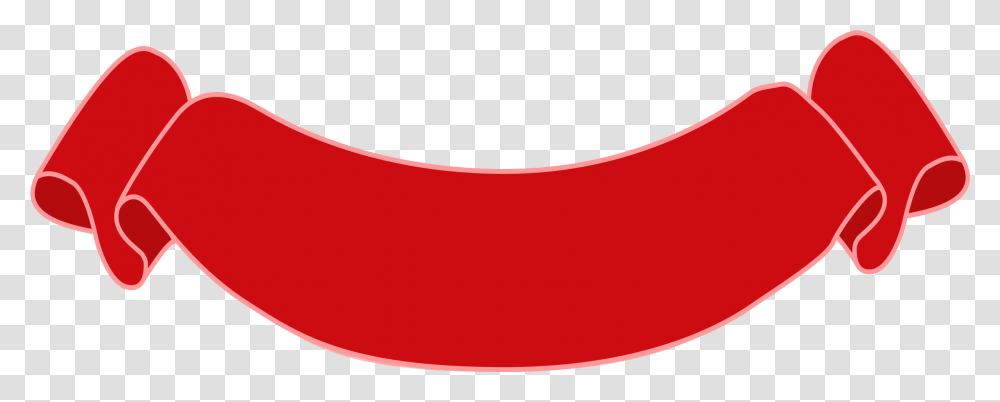 Download Hd Maroon Clipart Banner Banderin Rojo Ribbon Shape, Label, Text, Ketchup, Food Transparent Png