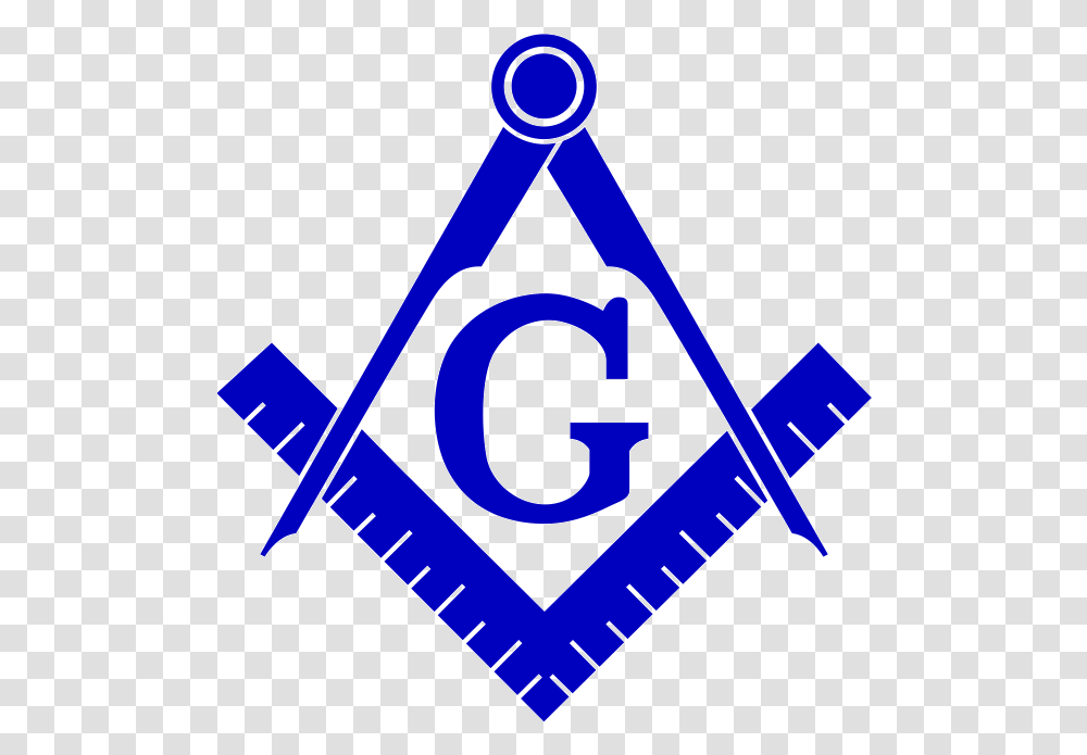 Download Hd Masonic Emblems & Logos Compass Ruler G Logo Free Mason Logo, Triangle, Symbol, Text Transparent Png