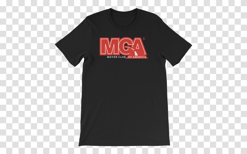 Download Hd Mca Red Logo Black Short Active Shirt, Clothing, Apparel, T-Shirt, Sleeve Transparent Png