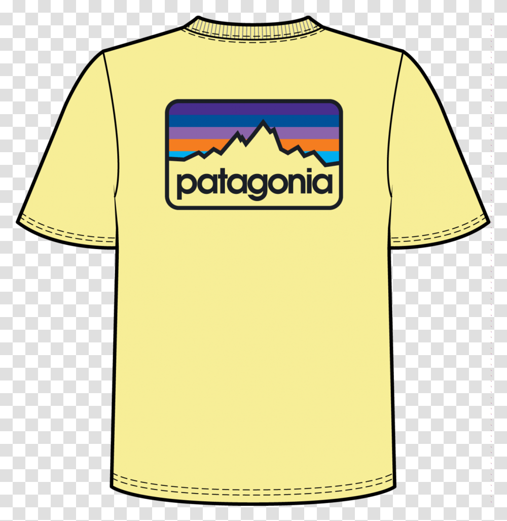 Download Hd Mens Patagonia Line Logo Tee Patagonia Mini Short Sleeve, Clothing, Apparel, Shirt, T-Shirt Transparent Png