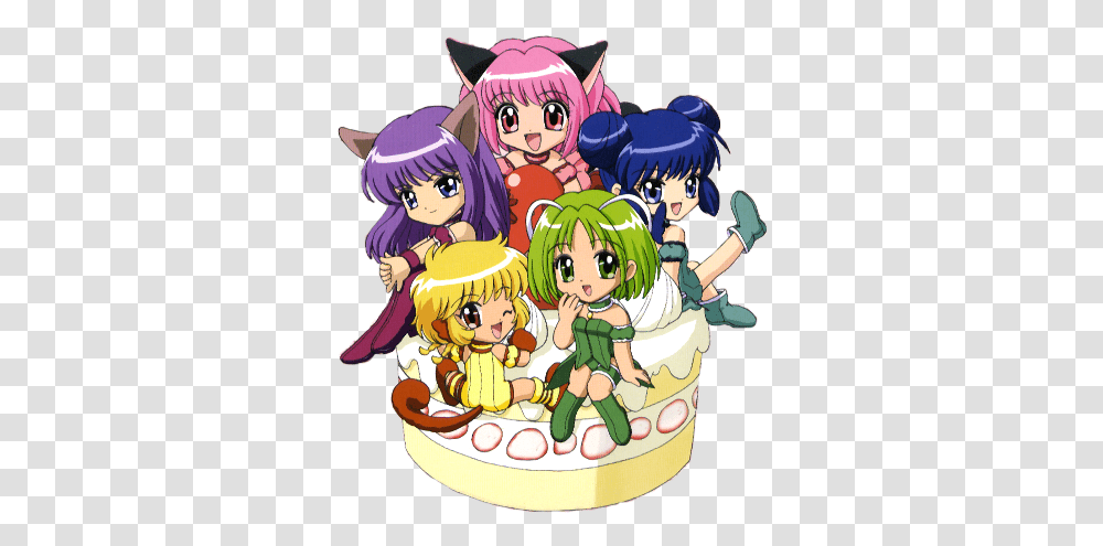 Download Hd Mew Mint Aesthetic Anime Tokyo Mew Mew Icon Render, Comics, Book, Manga, Person Transparent Png