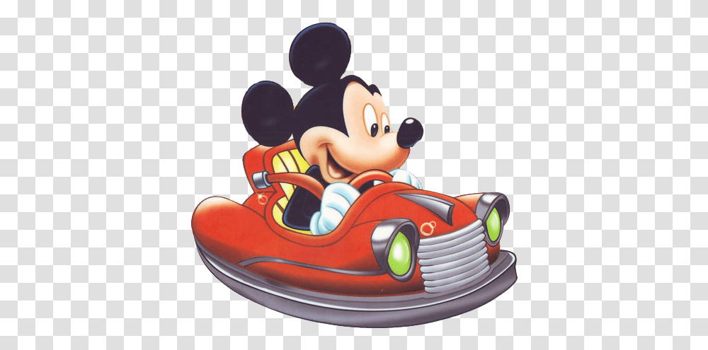 Download Hd Mickey Mouse Clipart Car Mickey Mouse Cartoon, Toy, Bumper, Vehicle, Transportation Transparent Png